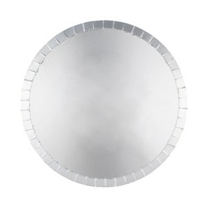 Jollity & Co. - Shade Dinner Plates in Silver - Pack of 8 Paper Plates - 1 of 3