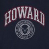 Women's Howard University Classic Seal Cap Sleeve Baby Rib Crop Top Navy - 3 of 4