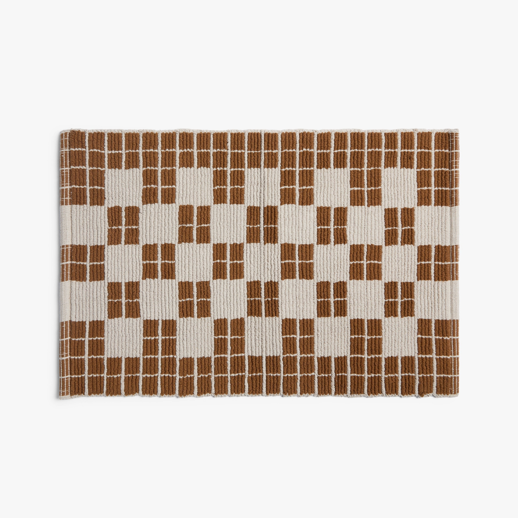1'6"x2'6" Cotton Tile Tub Mat Pecan - Parachute for Target