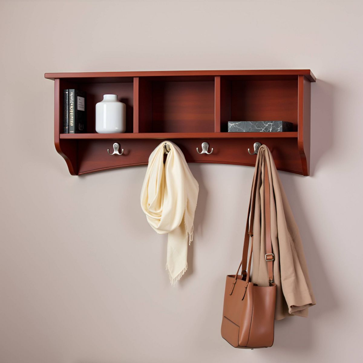 Shaker Cottage Coat Hooks with Storage - Alaterre Furniture - thumbnail 10