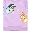 Bluey Girls Fleece Sweatshirt with Faux Fur Sleeves Toddler - 2 of 4