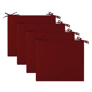 Peace Nest Waterproof Outdoor Chair Cushions Set of 4 with Ties for Patio Furniture - 1 of 4