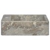 vidaXL Sink Gray 15.7 in.x15.7 in.x4.7 in. Marble - 4 of 4