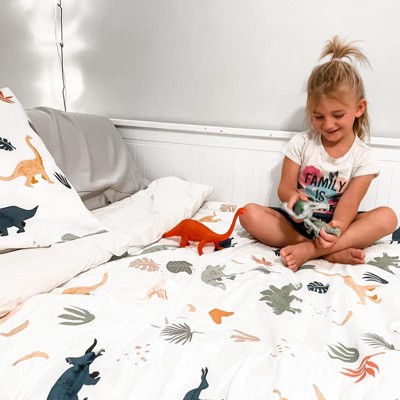 Full/queen Dinosaur Kids' Duvet Cover - Pillowfort™ : Target