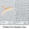 Aoodor Outdoor Dining Chair Cushions Set of 4, Waterproof Patio Furniture Seat Cushions, Outdoor Chair Pads with Ties - 4 of 4