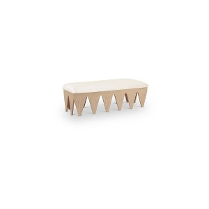 Meridian Furniture,Altair Velour Fur Fabric Bench - 1 of 4