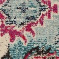 light blue/fuchsia