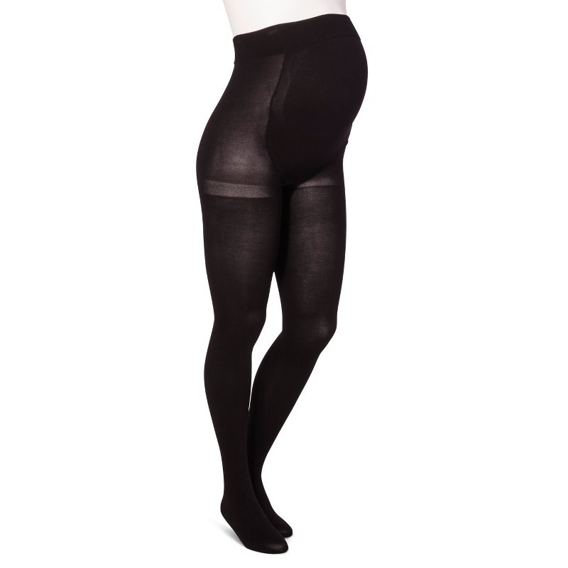 Opaque Maternity Tights - Isabel Maternity by Ingrid & Isabel™ Black, 2 of 3