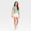 Girls' Pointelle Fitted Lace Trim Tank Top - Cat & Jack™ - 3 of 3