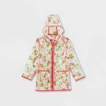 Toddler Strawberry Printed Unlined Rain Coat - Cat & Jack™ Red