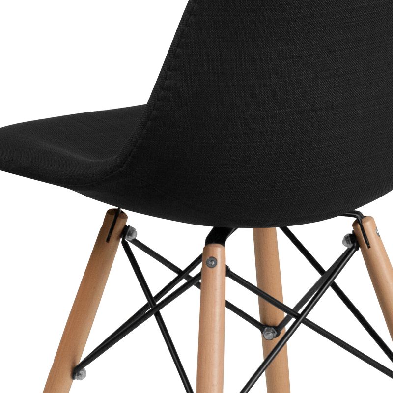 Flash Furniture Elon Series Fabric Chair with Wooden Legs, 5 of 9