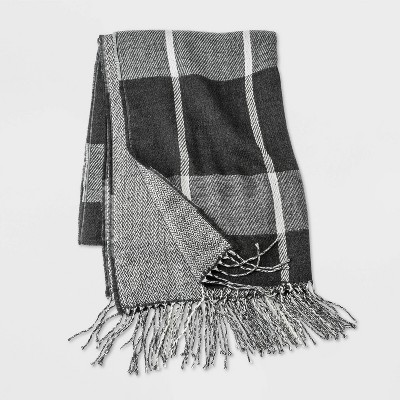 Men's Woven Scarf - Goodfellow & Co™ Charcoal Heather One Size