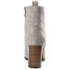 Journee Womens Baylor Lace Up Stacked Heel Booties - 3 of 4