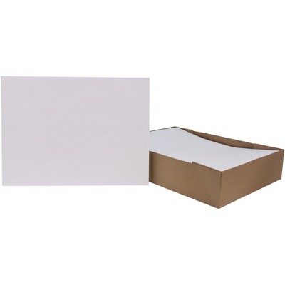 School Smart No Clasp Envelopes with Gummed Flap, 9 x 12 Inches, White, pk of 100