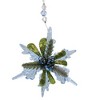 Ganz 2.25 In Winter Ice Teeny Snowflakes Christmas , Kissing Krystals Ornaments Beads (6PC) - 3 of 4