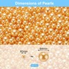 Unique Bargains No Hole ABS Round Faux Pearl for Vase Fillers DIY Home Decoration 800 Pcs - 2 of 4