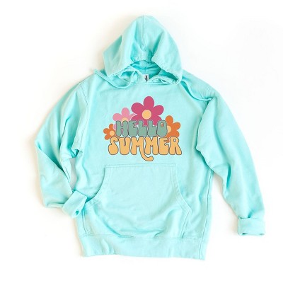 Simply Sage Market Women's Graphic Hoodie Hello Summer Flowers
