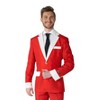 Suitmeister Men's Christmas Suit - Santa Faux Fur - Red - 3 of 4