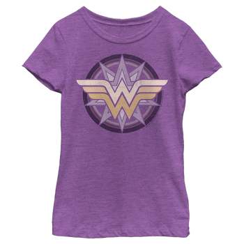 Girl's Wonder Woman Compass Logo T-Shirt