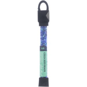 John Bead Czech Glass Seed Beads 8/0 Deep Sea Mix, 24g Vial - 1 of 1
