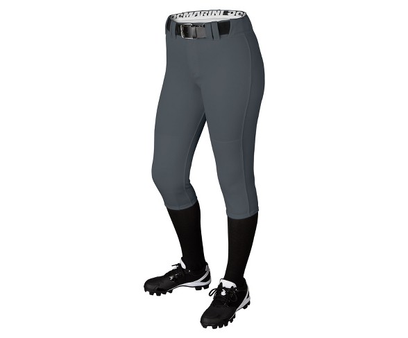 Demarini Girls Belted Fastpitch Softball Pant Charcoal S