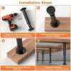 Aoibox Adjustable Bed Center Support Legs 10-17 Inch Heavy Duty Metal Furniture Legs for Frame Sofa Table Cabinet 4 Pack - 3 of 4