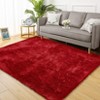 TROPOW Large Fluffy Living Room Area Rug Soft Plush Bedroom Throw Carpet Modern Solid Color Shaggy Rug Non Slip Non Shedding Fuzzy Faux Fur Area Rug - 3 of 4