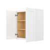 HOMLUX Easy-DIY 12 in D in Shaker White Ready to Assemble Wall Kitchen Cabinet 2 Doors-2 Shelves - 2 of 4