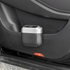 Unique Bargains Car Trash Can Hanging Car Door Plastic Trash Bin 1 Set - 2 of 4