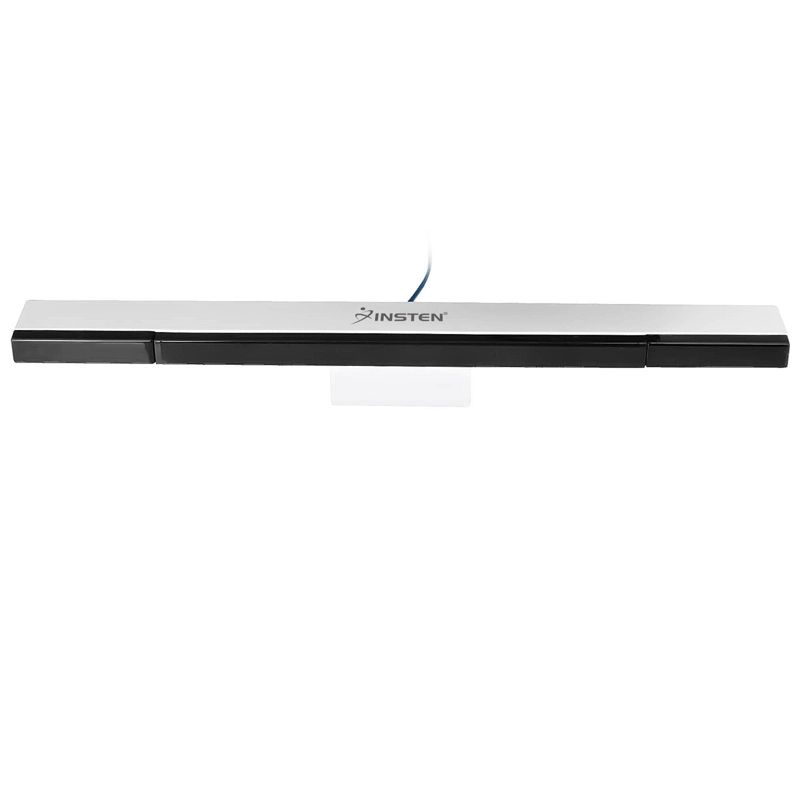 INSTEN Wired Sensor Bar compatible with Nintendo Wii / Wii U, Black / Silver, 3 of 6