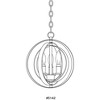 Progress Lighting Equinox 3-Light Mini-Pendant, Burnished Silver, Steel, Armillary Sphere Shade - 3 of 4