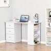 Aghana Digitals 47" White Home Office Workstation with 3 Drawers & 3 Shelves - Modern Space-Saving - 2 of 4