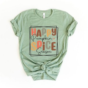 Simply Sage Market Women's Happy Pumpkin Spice Season Short Sleeve Graphic Tee - 1 of 4