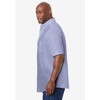 KingSize Men's Big & Tall Tall Wrinkle Free Short-Sleeve Oxford Dress Shirt - 3 of 4