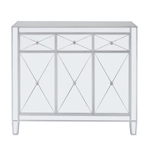 Mirage 3-Door Mirrored Cabinet - OC9151 - Silver - SEI - 1 of 4