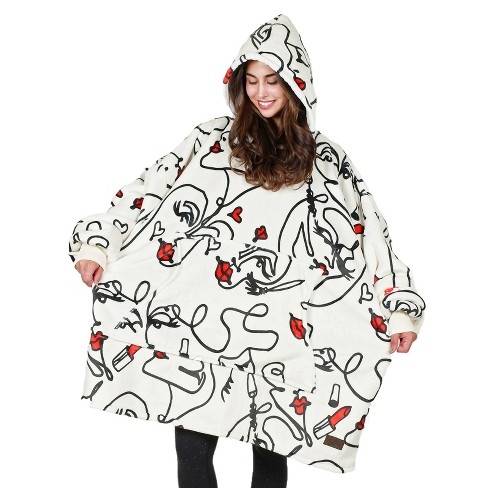 Tirrinia Wearable Blanket Oversized Hoodie For Adults Abstract