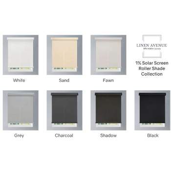 1pc Room Darkening Tear-to-fit Vinyl Roller Window Shade White - Lumi Home  Furnishings : Target