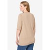 Woman Within Plus Size Lightweight Short Sleeve V-Neck Cardigan - 3 of 4
