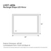 ALEXOUN Bathroom Mirror - Mirror for Wall , Shatterproof Tempered Glass – Frameless Design for Bathrooms, Bedrooms & Vanities | Easy Setup - 3 of 4