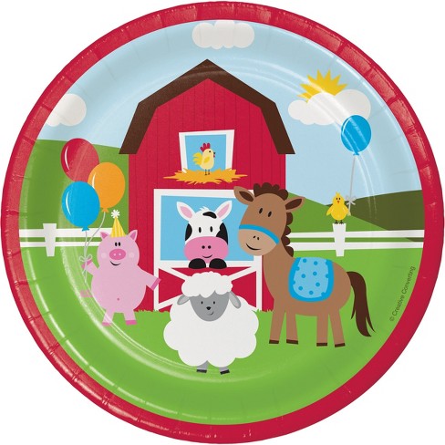 Hefty Disposable Dinnerware Plates - Zoo Pals - 15ct