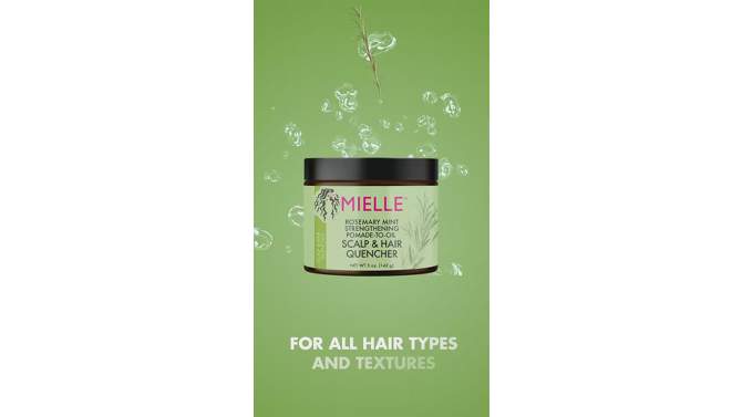 Mielle Organics Rosemary Mint Scalp &#38; Strengthening Hair Oil  - 2 fl oz, 2 of 8, play video