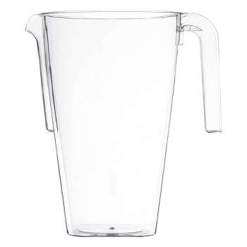 Smarty Had A Party 52 oz. Clear Square Plastic Disposable Pitchers (24 Pitchers)