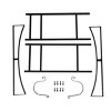 Syemin Firewood Racks and Carriers Solid Firewood Holder Heavy Duty Wood Storage Log Organizer for Indoor Outdoor, Black, 33"*13"*30" - 2 of 4