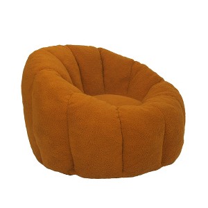 KWPZQEB Bean Bag Chairs, Teddy Large Sofa Chairs with Armrests, Comfy Round Fluffy Beanbag, Stuffed Floor Sofa for Living Room, Bedroom, Apartment - 1 of 4