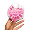 Olive & June Press-On Fake Nails - M Almond - Magenta Chrome Tips - 42ct - 3 of 4