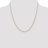 Black Bow Jewelry 1mm 10k Yellow Gold Solid Diamond Cut Wheat Chain Necklace - 2 of 4