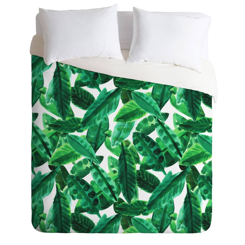 Amy Sia Palm Comforter Set Green - Deny Designs, 1 of 8