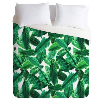 Amy Sia Palm Comforter Set Green - Deny Designs