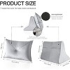 Hachikiko Ergonomic Reading Pillow - 2-Piece Wedge & Backrest Set, Self-Supporting with Non-Slip Base, Grey (22.4"x15.7"x20") - 2 of 4