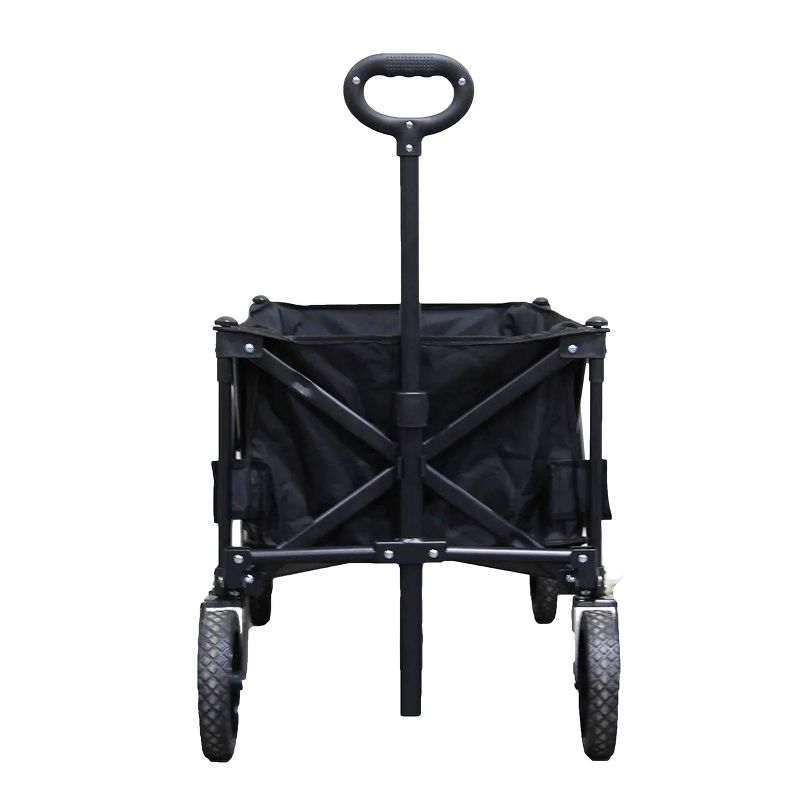 Baseball Express Folding Wagon, 34.5" x 16.5" x 36" Collapsible Wagon Cart With Travel Case, 2 of 8